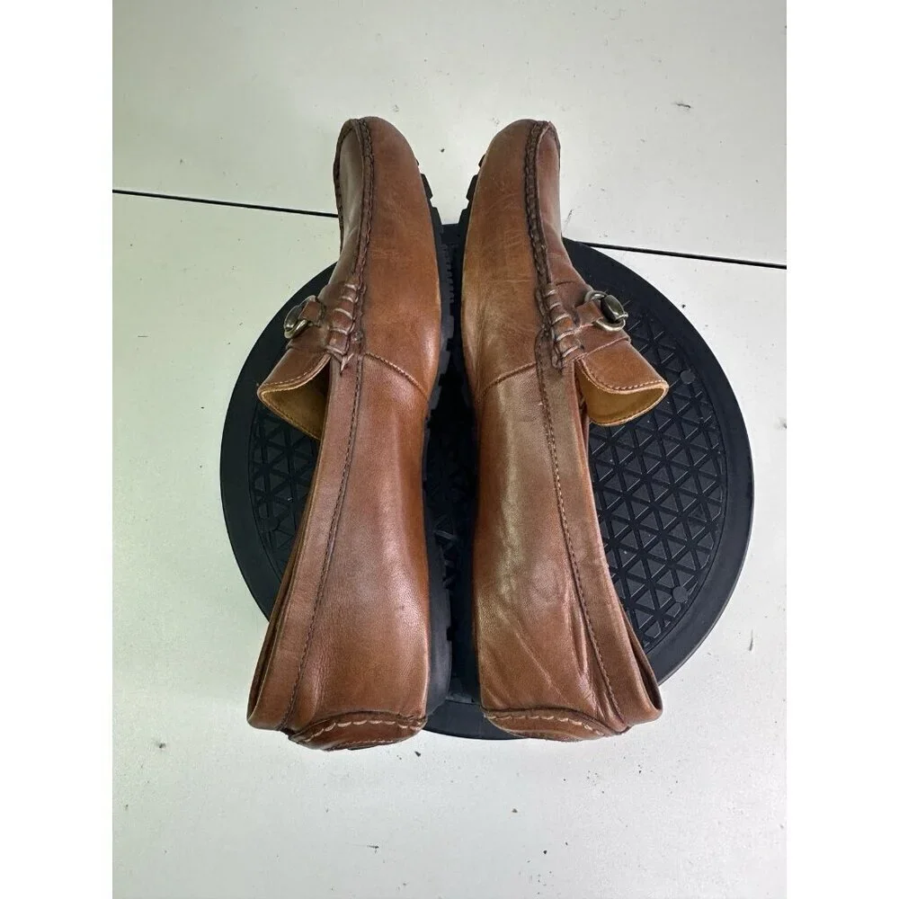 Cole Haan C09298 Men 9.5 M Cognac Leather Horsebit Dress Loafers Slip-on Shoe